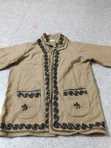 Vintage Embroidered Wool Cardigan