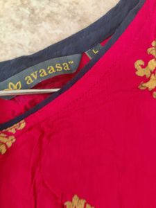 Magenta/Fusha Highlow Kurta