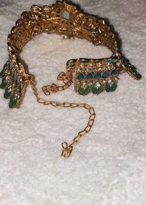 Emerald &amp; Sapphire Bridal Choker