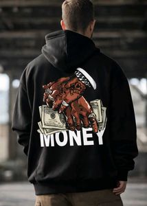 Money Graphic Black Hoodie