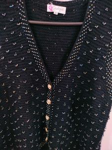 Black Half sweater For Women