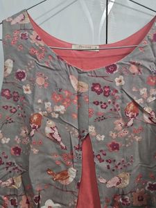 Floral Print Sleeveless Top