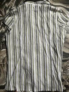 Striped Button-Down Top