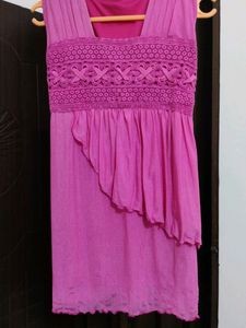 Pink Sleeveless SHORT DRESS