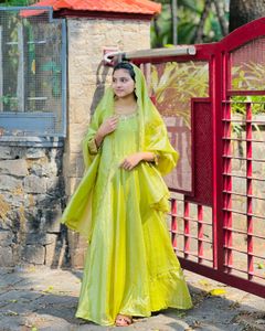 Green Anarkali Dress