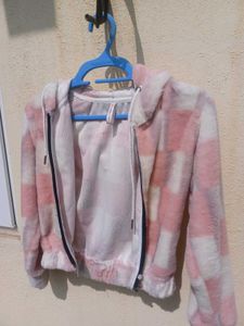 Pink &amp; White Checkered Hoodie