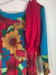 Full Gher Long Gown Sleeve Patern Is Nice