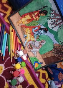 Lord Rama Lakshmana And Shabri Painting l Ram