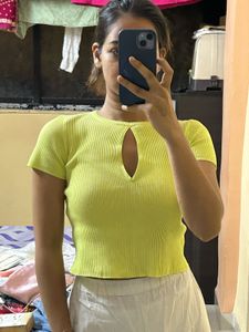 Trendy Cut Out Top