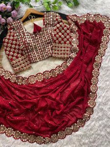 Select Any One Colour Wedding Wear Saree