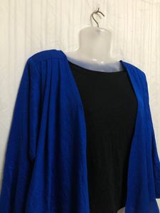 Navy Blue Long Sleeve Top