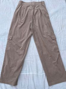 SHEIN Soft Corduroy Cargo Trousers