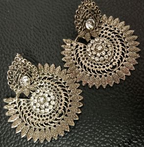 Beautiful Silver Combo Earrings Of 3 Pcs Set