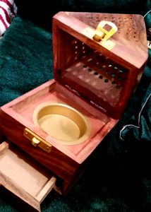 Wooden incense Holder Dhoopbatti Lobaan Daan