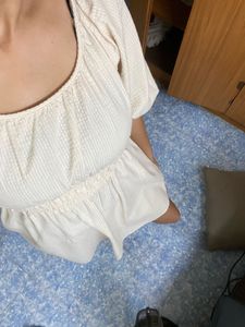 Off White Cotton Dress