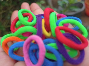 Colorful Hair Elastics 100 pcs