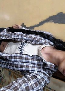 checked/Plaid Flannel Shirt