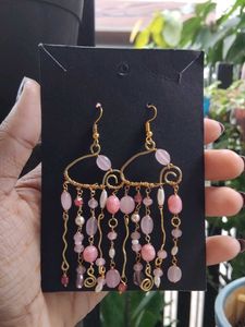 Pink jellyfish Earrings