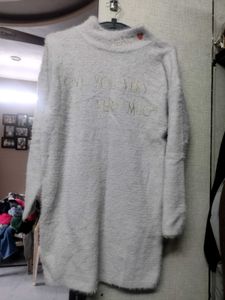 OFFWHITE MIDI WINTER DRESS