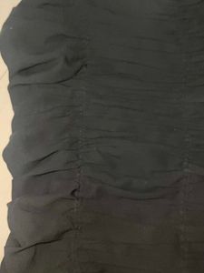 Chain Strap Black Crop Top