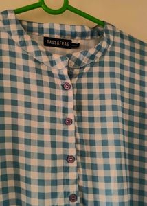 Blue Checkered Dress