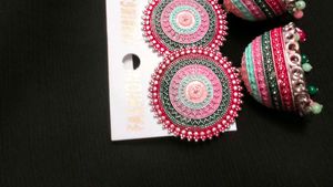 Multi colour Jhumka Earrings