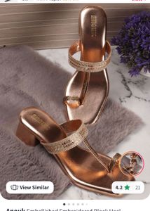 Rose gold Block Heel
