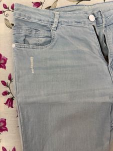 Light Wash Denim Shorts