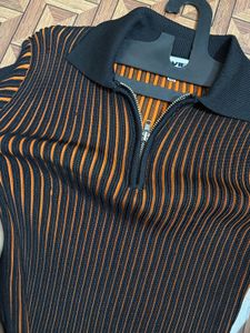 Striped Polo Crop Top