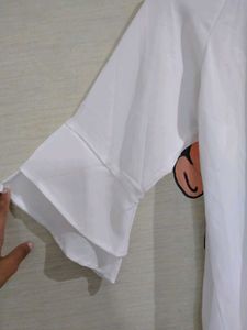 Elegant White Bell Sleeve Top