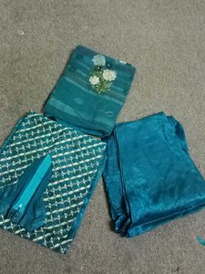Teal Salwar Kameez Suit Set