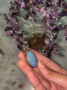 Cute Blue Aquamarine Pendant