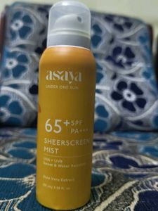 Asaya Sunscreen Spray 65+ Spf