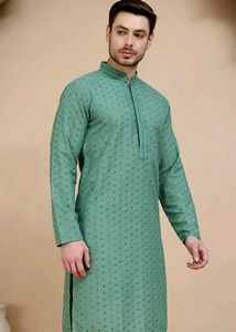 Mint Green Embellished Kurta