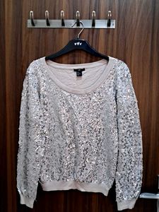HnM Sweater Taupe Color Brand New