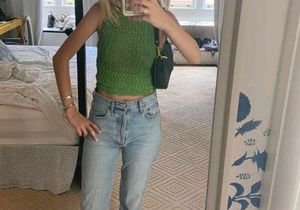 Zara Green Knit Vest