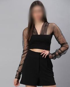 Chic Black Top (Ajio)