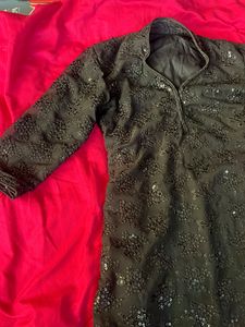 Black Embellished tunic top