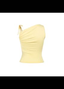 Yellow One-Shoulder Top