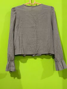 Ruffled Long Sleeve Top