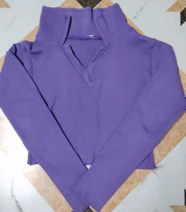 Purple Long Sleeve Top
