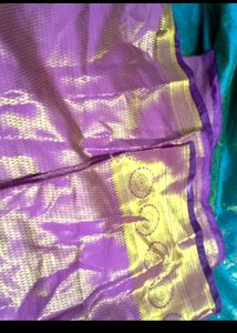Heavy Banarasi Silk Saree..with 2 Blouses