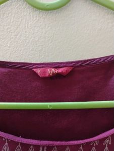 Magenta W Kurta