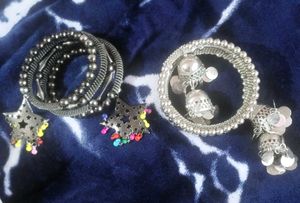 Oxidised Silver Bangles