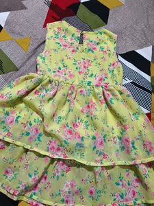 Floral Frock With Denim Jacket