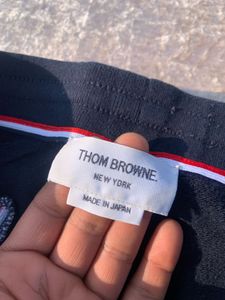Thom Brownie Black Striped Casual Pants