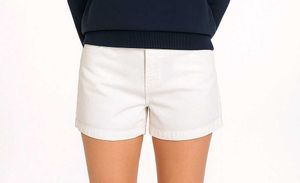 White Denim Shorts