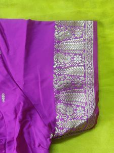 New Festive Purple Readymade Blouse