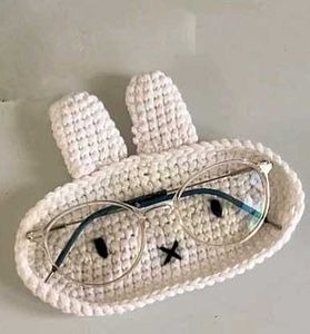 Crochet Miffy Glasses Holder