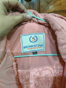 Pink Padded Jacket with Hood